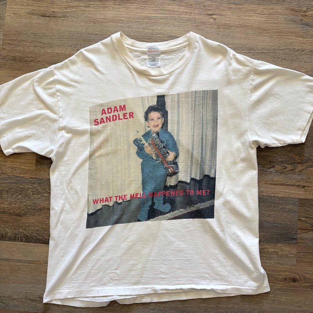 Vintage 1996 Adam Sandler Tour T-Shirt “What The Hell Happened To Me” Rare